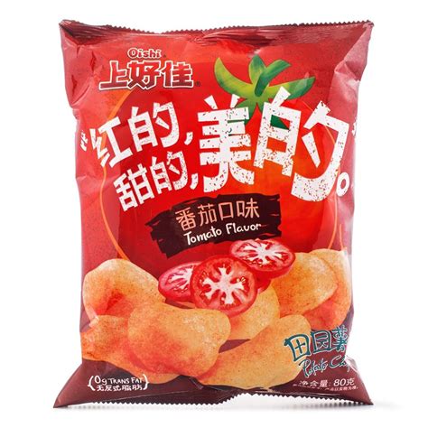 Oishi Tomato Flavor Potato Chips 80 G Chips Potato Chips Flavors