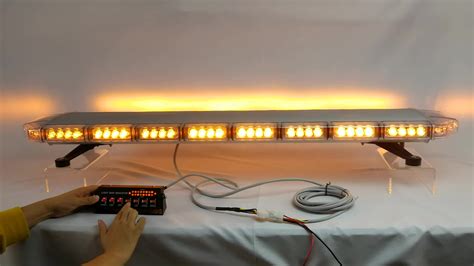 Security Vehicle Amber Strobe Lightbar Led Emergency Light Bar Use In Armored Cars (tbd20926 ...