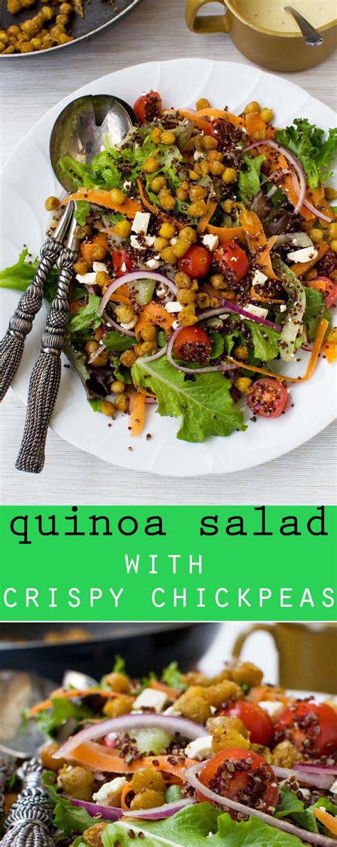 Quinoa Salad With Crispy Chickpeas Scrummy Lane