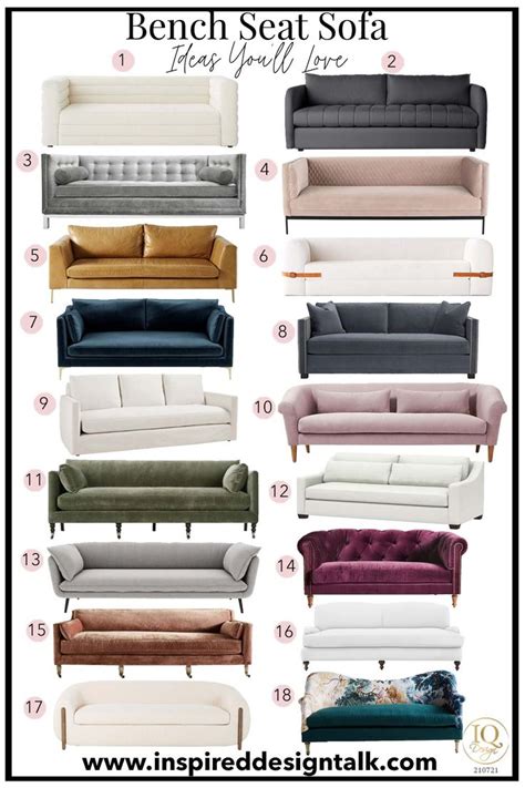 the different types of sofas and loveseats for living room or bedroom ...