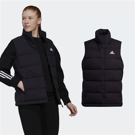 【adidas】w Helionic Vest 羽絨外套 羽絨背心 背心外套 女 黑色 Hg6280 Pchome 24h購物