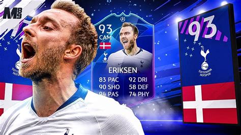 Fifa 19 Tott Eriksen Review 93 Tott Eriksen Player Review Fifa 19