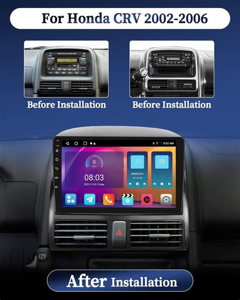 Snapklik.com : Hikity Android 13 Car Stereo For Honda CRV 2002-2006