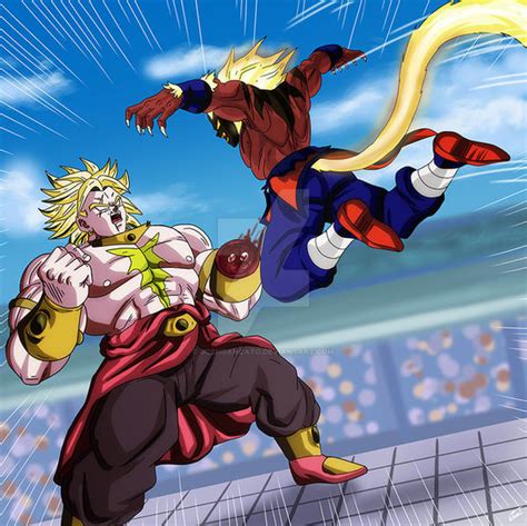 Legend A Dragon Ball Tale Broly Vs Songoku By Joshdancato On Deviantart