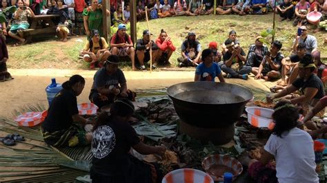 Fsm Chuuk High School Cultural Celebration Day 4 Pounding Taro