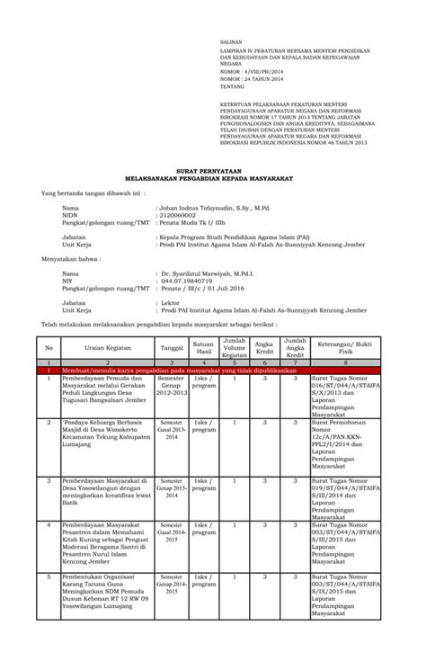 Rekap Dupak Daftar Usulan Penilaian Angka Kredit Pdf