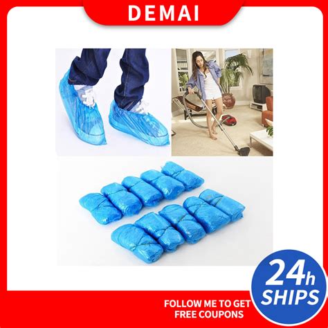 Pcs Disposable Plastic Shoe Covers Waterproof Boot Covers Dustproof