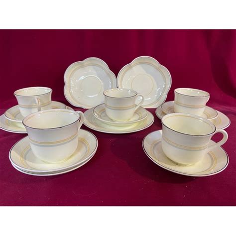 Cunard Steam Ship Co Tea Set By Foley Distributed By Stoniers Of