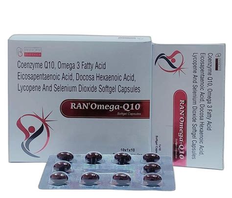 Coenzyme Q10 Ubidecarenone 100mg Omega 3 Fatty Acid EPA DHA Lycopene