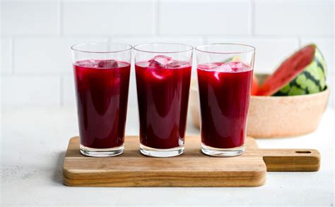 Delicious Beet Juice With Watermelon And Berries Vegan Reset