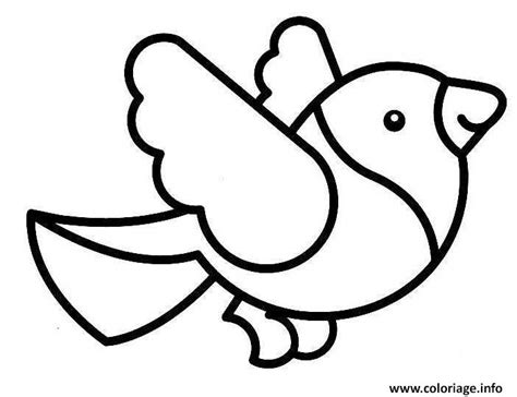 Coloriage Simple Oiseau Maternelle Jecolorie