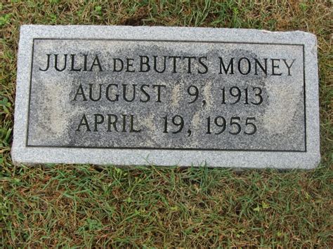 Julia French deButts Money 1913 1955 Mémorial Find a Grave