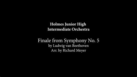 Finale From Symphony No 5 Youtube