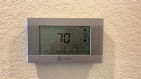 Trane Thermostat Operating Instructions