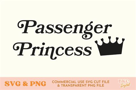 Passenger Princess Trendy Svg Png Graphic By Bykirstcodigital