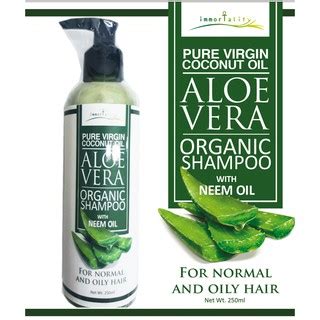 Pure Organic Aloe Vera Shampoo Hair Grower And Thickener Shopee