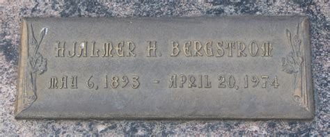 Hjalmer H Bergstrom Find A Grave Memorial