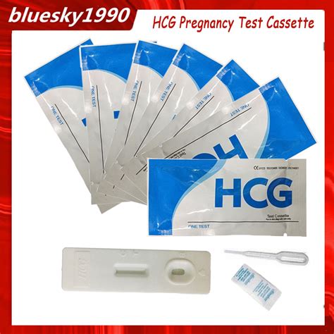 Pcs Early Pregnancy Test Strip Card Hcg Urine Pregnancy Test Cassette