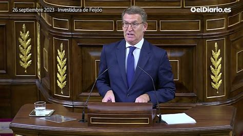 Feij O Presumi En Su Investidura De Haber Hablado Con Erc S Se Or