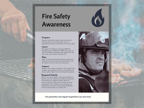 Fire Safety Poster, Workplace Safety, Fire Procedures, Fire Poster ...