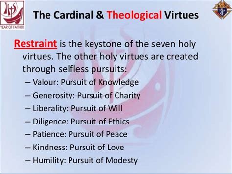 11 Oct 2013 Cardinal And Theological Virtues