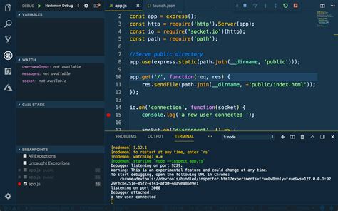 How To Debug Node Js Code In Visual Studio Code Digitalocean