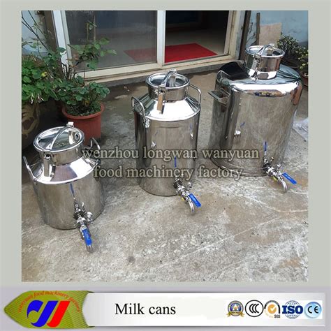 Stainless Steel Milk Churn 100 Liters Milk Pail With Tap Milk Cans