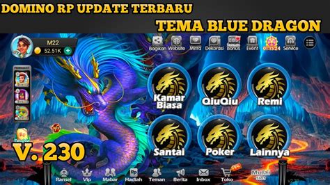 Update Terbaru Mod Domino Rp V X Speeder Tema Blue Dragon Fuul