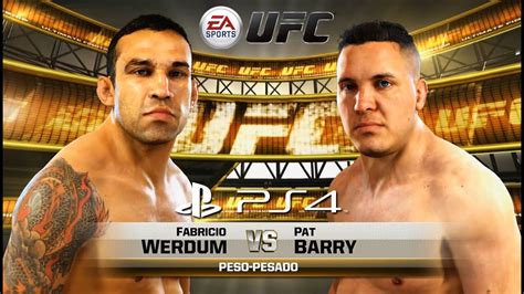 EA Sport UFC Online Fabricio Werdum Vs Pat Barry YouTube