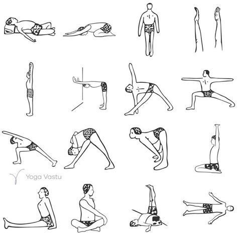 Printable yoga sequence: standing poses for beginners | Iyengar yoga ...