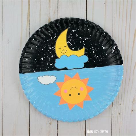 Day And Night Craft For Kids Sun And Moon Printable Space Crafts