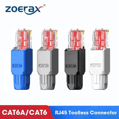 Conector Rj Cat A Cat De Piezas Herramienta Zoerax Enchufes De