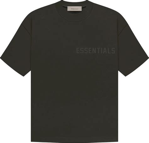 Fear Of God Essentials Ss T Shirt Off Black Ss23 Dsupplied