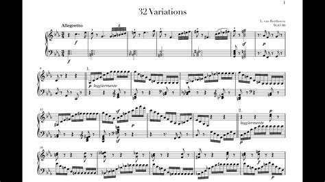 Beethoven 32 Variations On An Original Theme In C Minor WoO 80