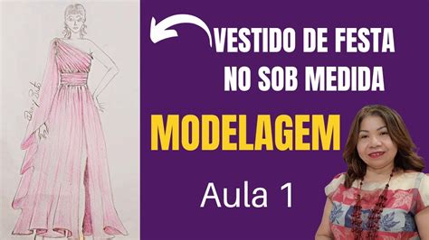 Vestido De Festa No Sob Medida Modelagem Aula Youtube