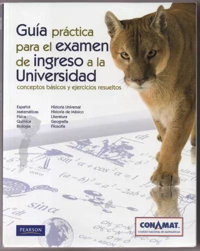 Conamat Guía Práctica Para El Examen De Ingreso A La Unam MercadoLibre