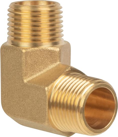 Amazon JUWO 3 8 X 3 8 NPT Male 90 Degree Street Elbow Brass