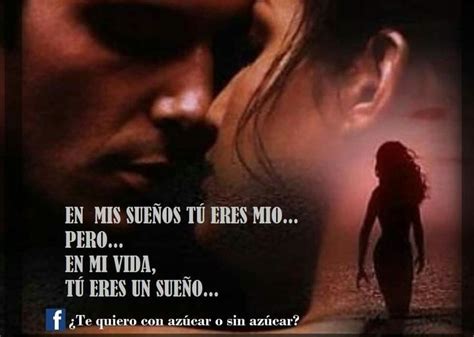 A Movie Poster With An Image Of A Woman Kissing A Man S Face In Spanish