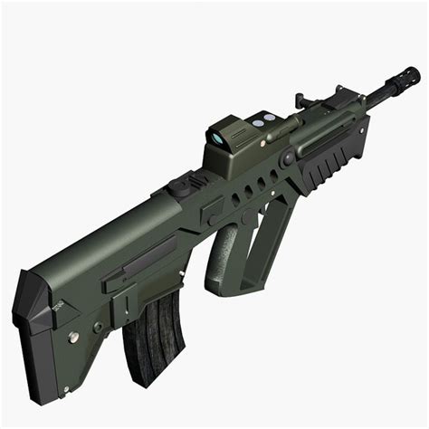 israeli tavor assault rifle 3d model