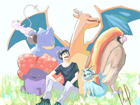 Hi guys, i did a fanart of my team on pokemon red! hope you like it : pokemon