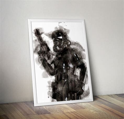 Star Wars Set 5 PRINTABLE Watercolor Prints Star Wars Trooper Etsy