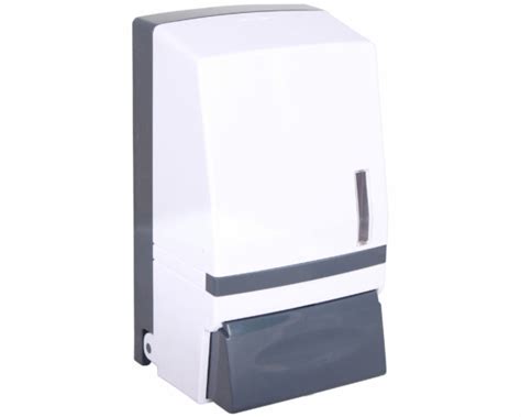 Soap Dispenser Foam 1000ml Lockable Refillable White Plastic Tcs