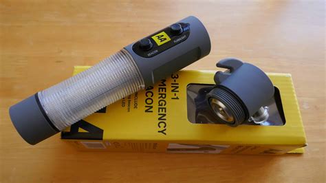 Review Aa 3 In 1 Emergency Flashing Beacon Torch Glass Hammer