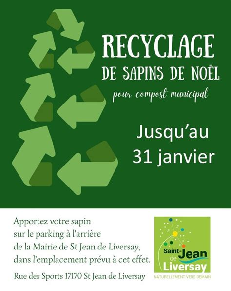 Recyclage Des Sapins De Noel Saint Jean De Liversay