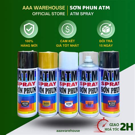 Sơn Xịt Atm Spray Chính Hãng đủ Màu Sơn Xịt đa Năng Tiện Lợi Atm