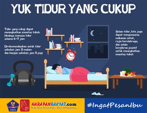 Infografis Yuk Tidur Yang Cukup Agar Terhindar Dari Covid 19