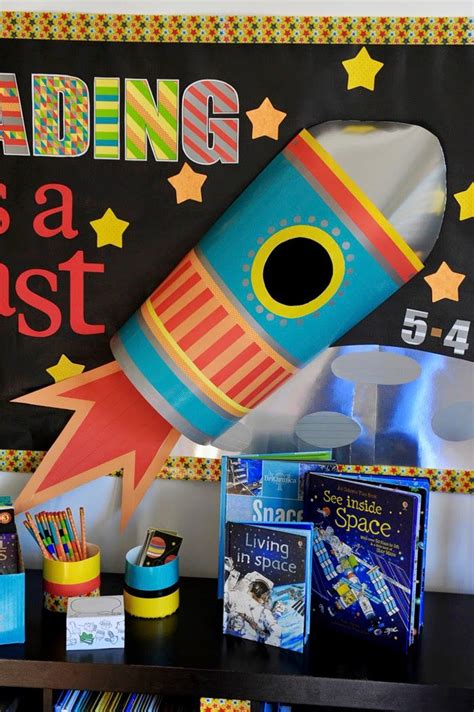 Reading Is A Blast Bulletin Board Free Printable Space Theme