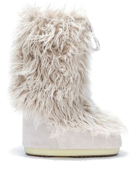 Moon Boot Icon Yeti Boot Farfetch Moon Boots White Ankle Boots