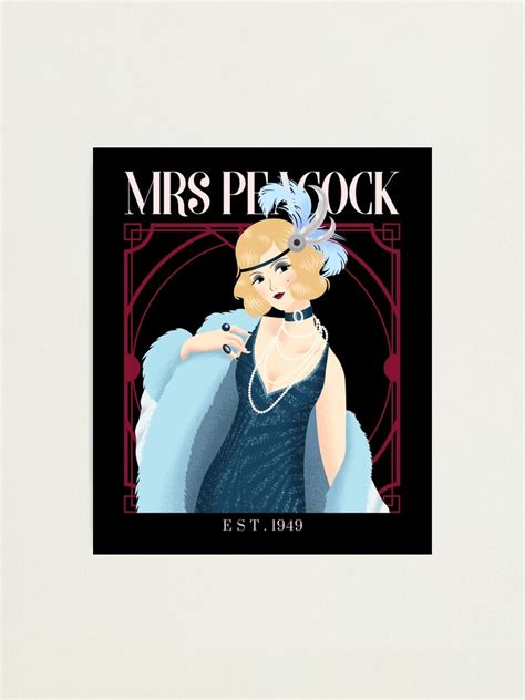 Mrs Peacock Clue Aka Cluedo Board Game Photographic Print By Sportsmeeple Redbubble