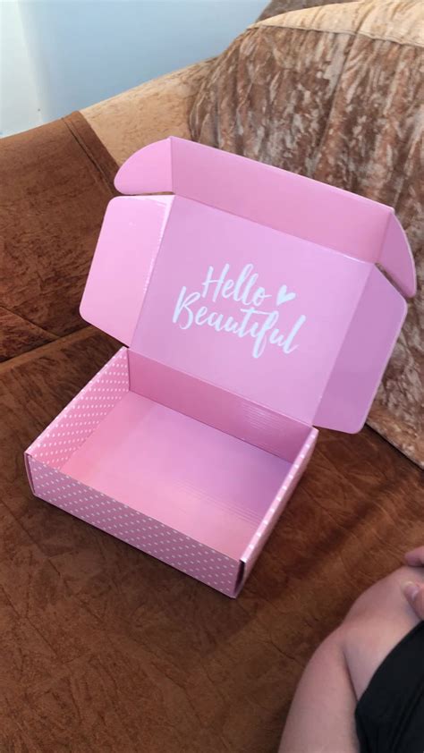 Custom Pink Packaging Paper Boxes Jewelry Corrugated Shipping T Box